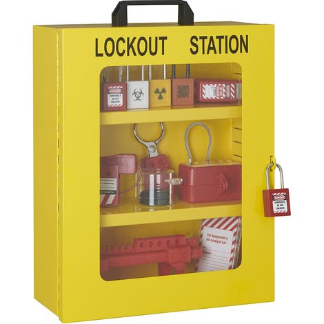 Armadietto portalucchetti procedurale Metallo L360 X H450 X, Lockout Tagout LOTO - THIRARD