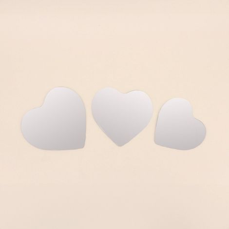 Lot de 3 miroirs forme coeur (1/5)