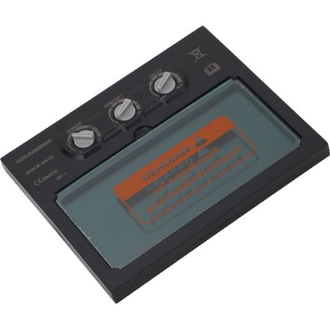 Lentille de soudage à assombrissement automatique 92,5 x 42,5 mm, protection solaire réglable pour casque de soudage, outil de soudage à grand champ de vision