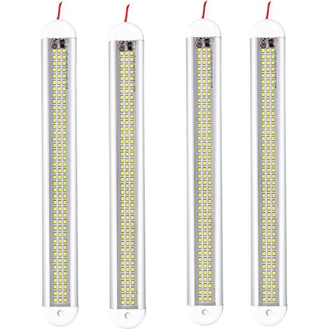 Set mit 4 Auto-Innenraumleuchten, LED, 12 V, weiß (1/4)