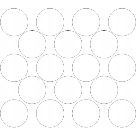 Pegatinas circulares de 10 cm, pegatinas circulares con puntos, 18 unidades, blancas brillantes.