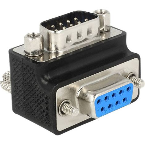 Adaptateur série Delock [1x SUB-D mâle 9 pôles - 1x SUB-D femelle 9 pôles] vissable (1/3)