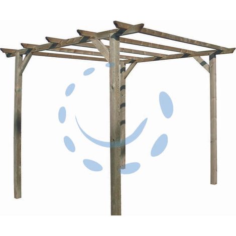 PERGOLA LIBERA IN PINO IMPREGNATO 3x3