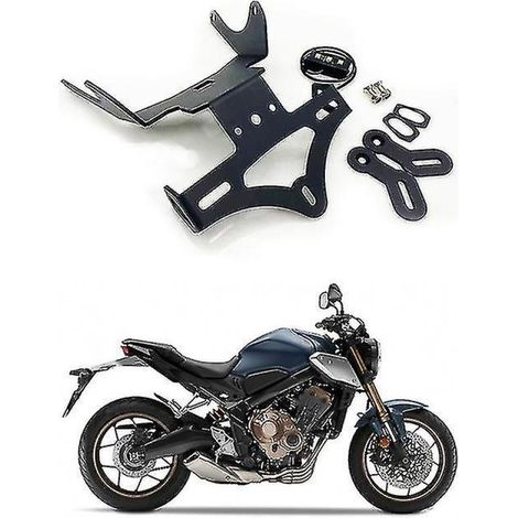 Soporte de matrícula trasera con luz LED para Honda CBR650R CB650R 2021-2022 (1/5)