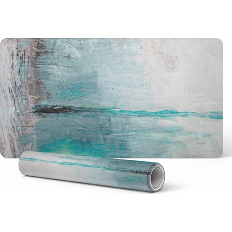 Tappetino protettivo in vinile con motivo astratto moderno a nebbia, 120x60 cm. (1/5)