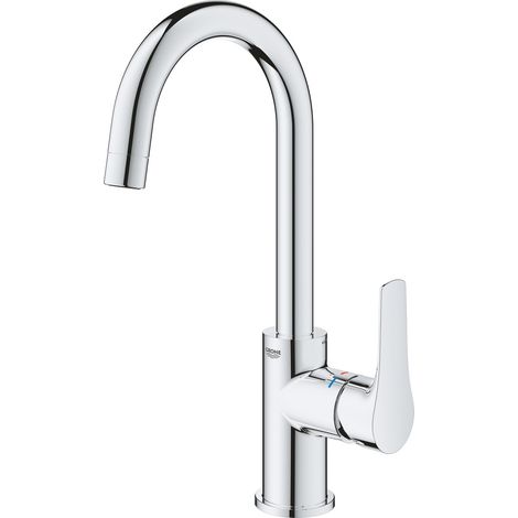 Grohe EUROSMART Einhebel-Waschtischmischer Größe L, mit Ablaufgarnitur, Chrom (23743003) (1/5)