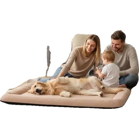 Cama para perros, de algodón suave, de fácil cuidado, tal como se muestra en la imagen. (1/2)