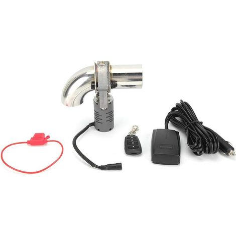 Vanne D'Échappement Bypass,Soupape D'Échappement Électrique,Valve De Tuyau De Découpage De Silencieux De Valve D'Échappement D'Acier Inoxydable Avec À Télécommande (1/5)