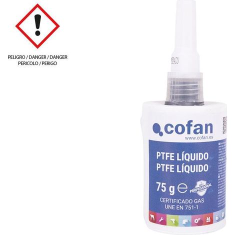 PTFE líquido para sellado de tuberías de alta presión - 75 g