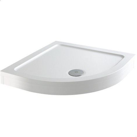 Modern Square Shower Tray 900 x 900mm Easy Plumb Slimline Lightweight White