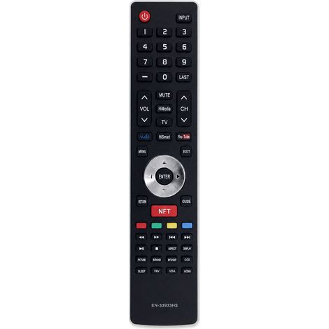 Télécommande TV compatible avec Hisense EN-33933HS, sans programmation (1/5)