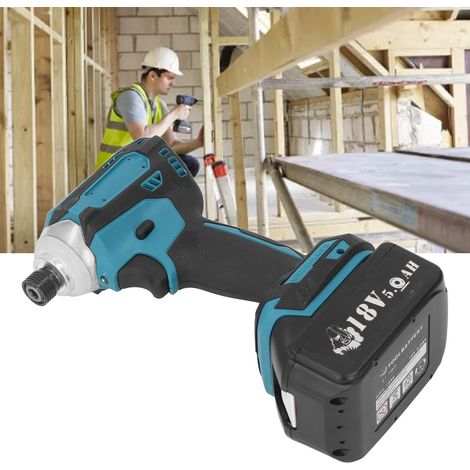 Tournevis électrique sans fil 18 V, tournevis électrique sans balais, clé à chocs, outil de perçage haute vitesse, compatible avec les batteries Makita 18 V BL1815, BL1820, BL1530, BL1840, BL1850, BL1 (1/5)
