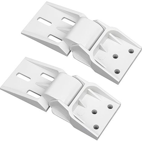 2 cerniere in plastica per congelatore Haier, cerniera pieghevole per porta del congelatore con 3 fori, contrappeso universale, piccole cerniere per congelatore per parti del frigorifero (1/2)
