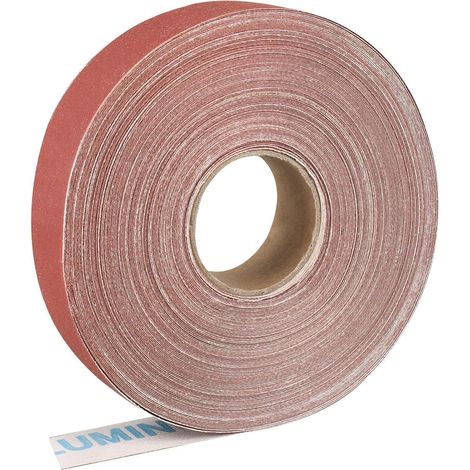 Schleifpapierrolle 2,5 cm x 25 m, Körnung 600, Aluminiumoxid, für Holz, Metall, Möbel (1/5)