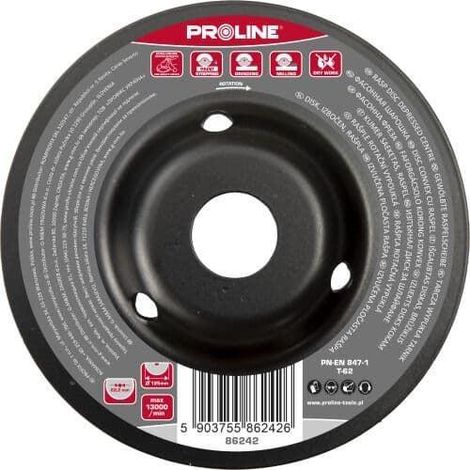 Profix Disco Convexo 125 mm Accesorio para Amolado en Seco
