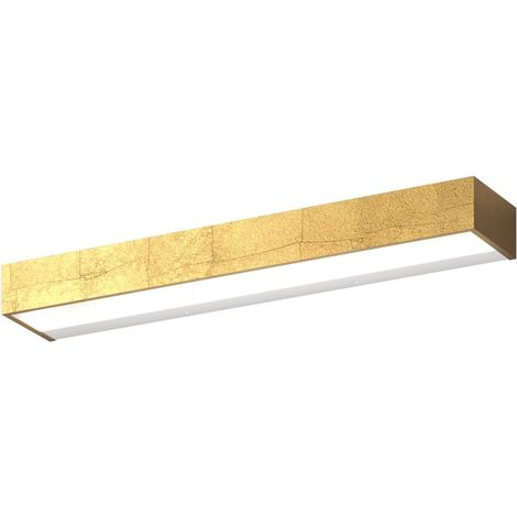 Applique classica top light bios 1213 55 led switch 2640lm alluminio illuminazione modulo integrato, finitura metallo foglia oro