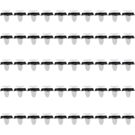 Lot de 50 clips de garniture de porte de voiture - Ensemble de supports, panneau latéral extérieur, pare-chocs pour F-i-a-t Ducato NOV30 856543 71728806 (1/5)