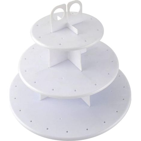 Support à cupcakes en plastique 48 trous, grille pour muffins et gâteaux, idéal pour mariages et fêtes (1/5)