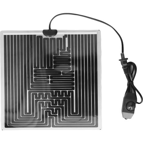 Plaque chauffante pour reptile 5W, réglable en température, tapis chauffant en pâte de carbone graphène PET pour tortue, sous réservoir, 220V fiche CN (1/5)
