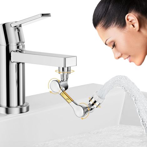 Extension Robinet 1440° 2 Modes pour Cuisine Salle Bain (1/5)