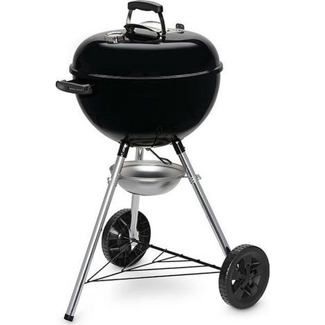 Barbecue à charbon 47 cm – Acier émaillé – Grille chromée résistante – Thermomètre intégré – Système de nettoyage One-Touch (1/10)