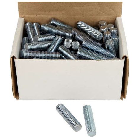 Boulon filté, acier galvanisé  M10 x 55 mm