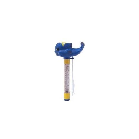 Thermomètre flottant pour piscine – Baleine en plastique souple – Lecture double °C/°F – Convient à tous types de bassins (1/4)