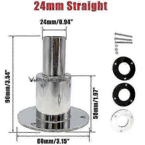 22/24 mm Edelstahl-Durchgangsrohr, kompatibel mit Booten und Seetransportern (1/5)
