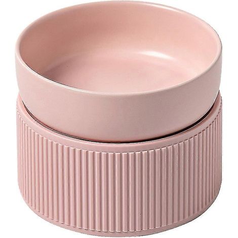 Comedero elevado para gatos. Platos de comida para gatos elevados y anchos para proteger la comida. (1/5)