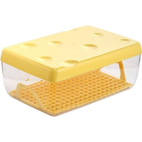 Conteneur à fromage 26 x 17 x 10 cm – Plastique résistant – Couvercle pressé pour fraîcheur – Grille de support intégrée – Jobgar (1/2)