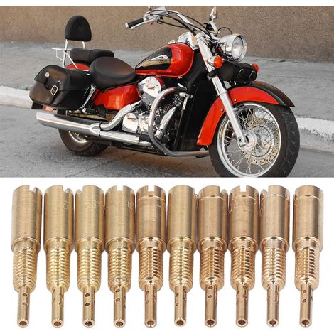 Kit de 10 gicleurs pilotes lents 15‑25 et 30‑40 pour carburateurs Mikuni HS40 HSR42 HSR45 (1/5)