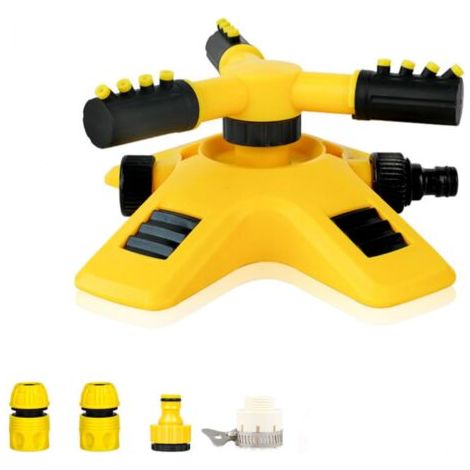 Arroseur Oscillant, Tandem Rotatif Automatique 360 Degrés Matériel D'arrosage pour Jardin, Diamètre Pulvérisation 8-10 m Asperseur Arrosage, pour L'irrigation Pelouse Jardin (1/5)