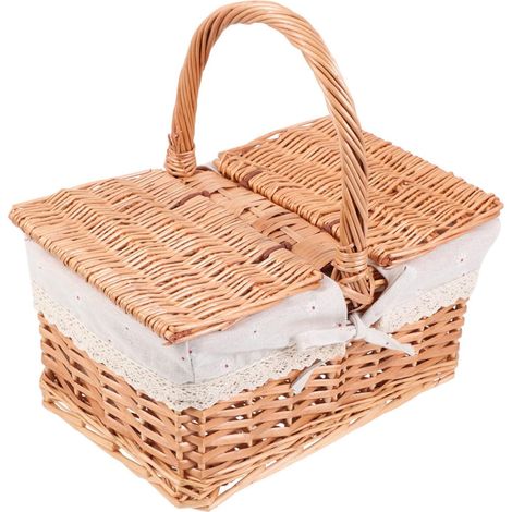 Élégant panier de pique-nique, de la plage à son emplacement d'origine, pour une installation à la maison ou au jardin. (1/5)