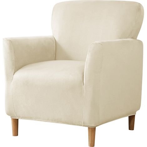 Fodera per poltrona SMALL S, velluto, crema
