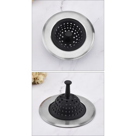 Passoire d'évier en silicone Good Grips, noire (1/3)