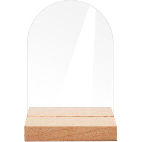 plaque De Table Arque En Acrylique - Avec Base - Petite, Plaque De Numro De Table De Mariage, Plaque De Table, Table De Cocktail Diy, Plaque De Si (1/5)