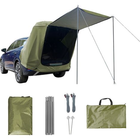 LIFCAUSAL Ausziehbares Heckklappenzelt mit wasserdichter und UV-beständiger Markise für Camping, Picknicks oder den Einsatz im Freien mit dem Auto (1/5)