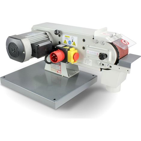 Torros – Ponceuse à bande d'établi pour métaux – Puissance 1,5 kW – Vitesse 19 m/s – Largeur de bande 100 mm – Longueur de bande 1220 mm