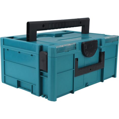Mallette à outils portable avec poignée verrouillable, boîte de rangement en plastique pour bricolage, quincaillerie et atelier, organisateur de pièces, 3 compartiments, usage domestique et profession (1/5)