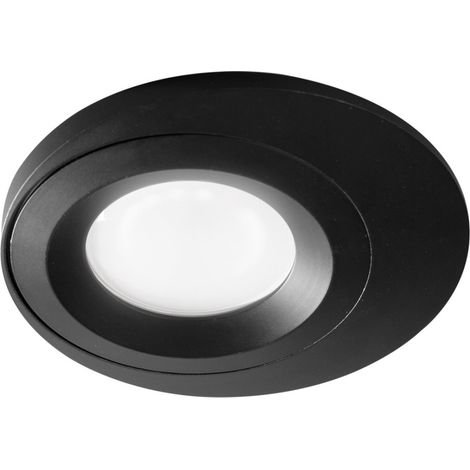 Faretto incasso nero gea led gfa1201 gu10 led ip20 alluminio lampada soffitto tondo