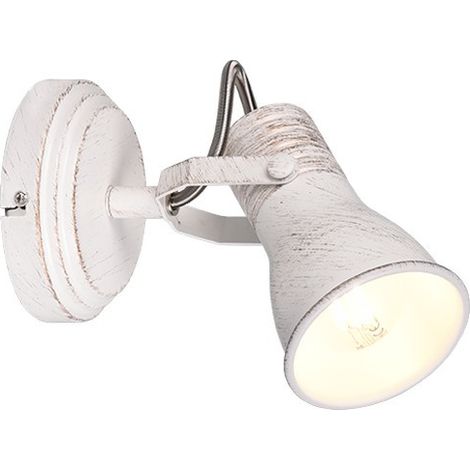 Spot mural STEAM blanc patiné métal E14 Trio 813400127 (1/5)