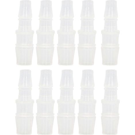 10 Stück Schlauchtüllen-Reduzierstücke PP Aquarium-Luftpumpenadapter für Silikonschlauchanschluss 7,9-11,1