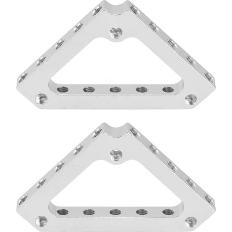 Support d'angle triangulaire en aluminium, lot de 2 connecteurs pour angle à 90° pour profilés 43x43mm. (1/5)