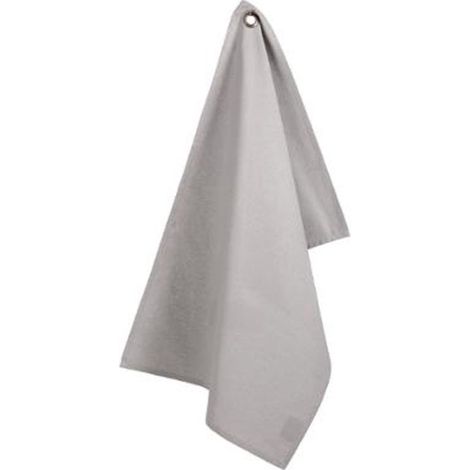 Lot de 2 Torchons de Cuisine "Coton" 70cm Gris Clair (1/3)