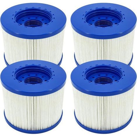Unendlicher Schraubfilter für Spa, Schraubkartusche für aufblasbare Spa ohne Schraube 60mm, Spa-Kartuschen (4er-Pack)