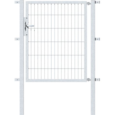 ALBERTS Einzeltor Flexo, feuerverzinkt, lichte BxH1000x1200, PF60x60/1700mm, DIY (1/3)