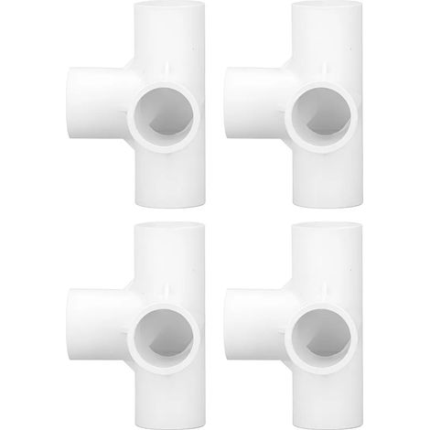 Raccord de tuyau PVC lot de 10 pices coude 4 voies 25 mm (1/5)