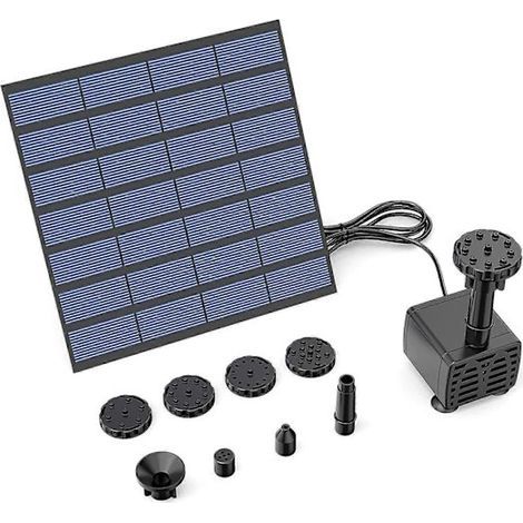 1.8W Solar Water Pump for Fountains and Bird Baths, Energy-Saving Irrigation Kit (1/5)