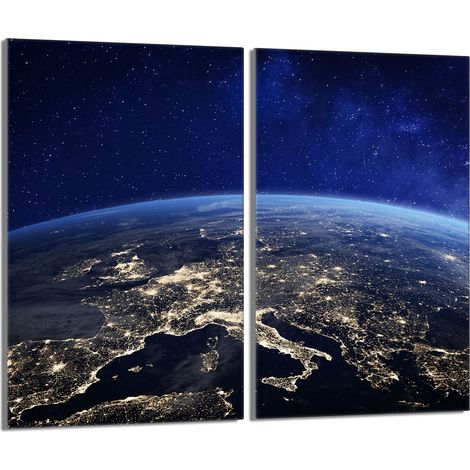 Piastra protettiva in vetro per stufa 2x30x52 Terra (1/5)