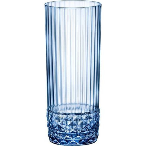 Verre America long drink 40 cl bleu zaffiro